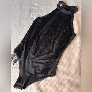 Fringe bodysuit